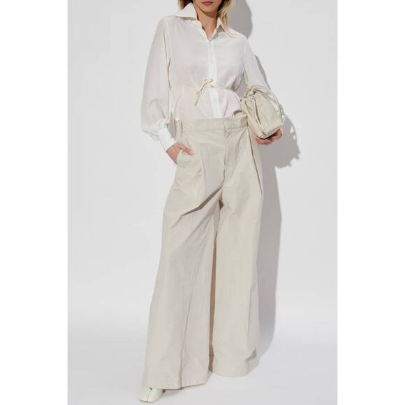 Maison Margiela Wide Leg Trouser Pants in Stone 36 XS - Picture 1 of 4